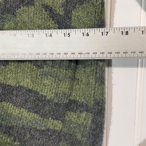 Rails Runi Green Camo Alpaca Wool Blend Cardigan Sweater Small Grunge Cozy - Picture 6 of 10